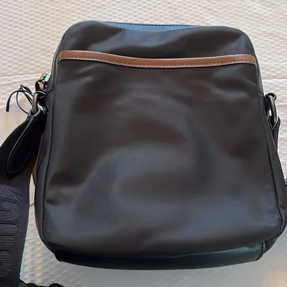 NWT COACH MAX CROSSBODY BLACK & BROWN - Picture 9 of 12